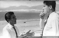 Rolando Cárdenas junto a Ronnie Muñoz, 1968, La Serena