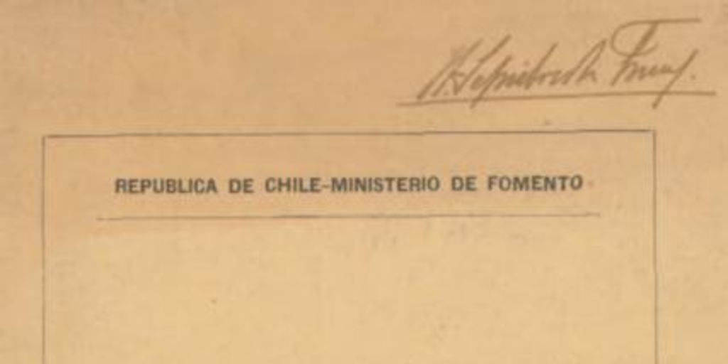 Informe sobre el problema de colonización de la zona del río Baker