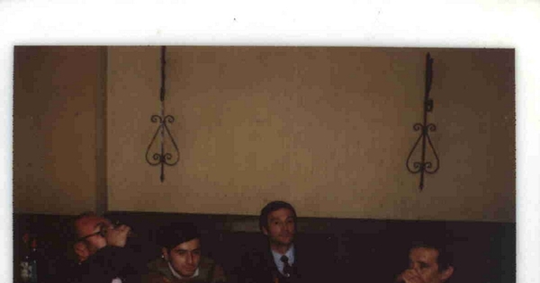 Rolando Cárdenas junto a Germán Arestizabal, Aristóteles España e Iván Teillier en "La Unión Chica", marzo de 1982