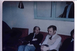 Jorge Teillier conversando con Rolando Cárdenas, 13 de octubre de 1987