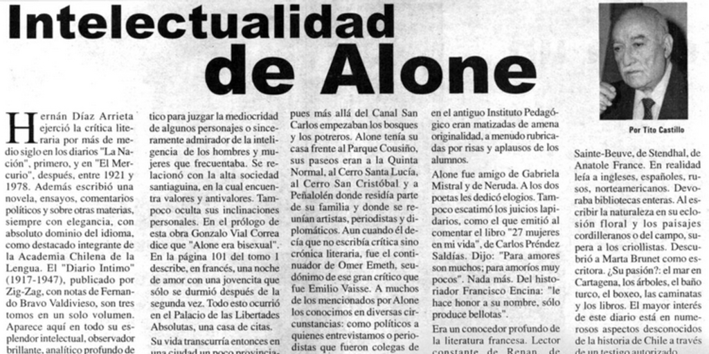 Intelectualidad de Alone