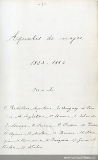 Diario de viaje: 1880-1902 [manuscrito]