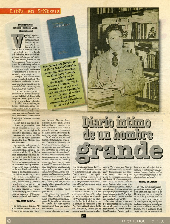 Diario íntimo de un hombre grande