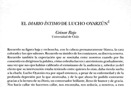 El diario íntimo de Lucho Oyarzún