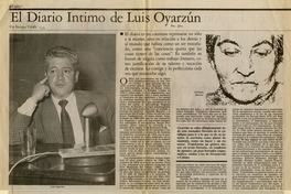 El diario íntimo de Luis Oyarzún