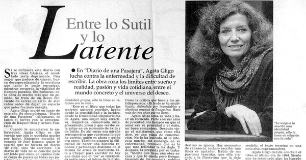 Entre lo sutil y lo latente