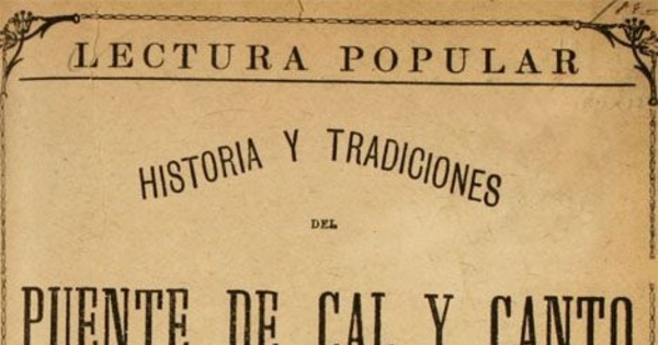 Portada de Historia i tradiciones del Puente de Cal y Canto