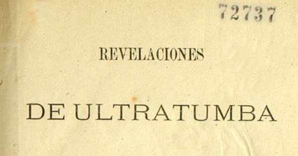 Revelaciones de ultratumba : novela orijinal