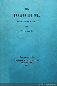 El bandido del sur: episodios : 1830 a 1837