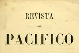 Portada de Revista del Pacífico: tomo 1, 1858