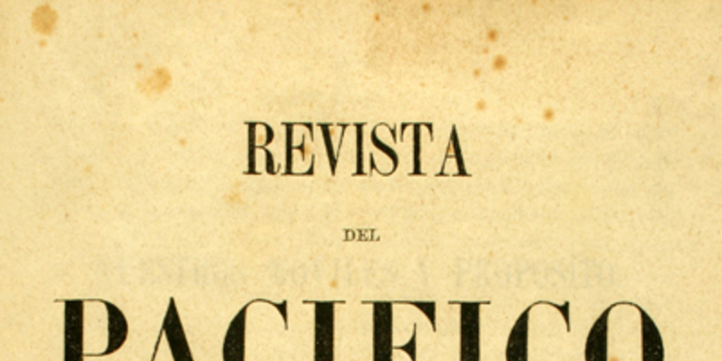 Portada de Revista del Pacífico: tomo 2, 1860