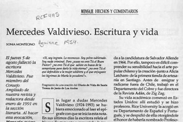 Mercedes Valdivieso. Escritura y vida