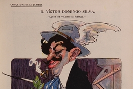 Caricatura de Víctor Domingo Silva, 1910