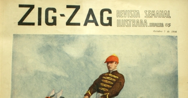 Cuadro: jinete a caballo: cuadro reproducido para la portada de Zig-Zag