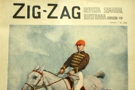 Cuadro: jinete a caballo: cuadro reproducido para la portada de Zig-Zag