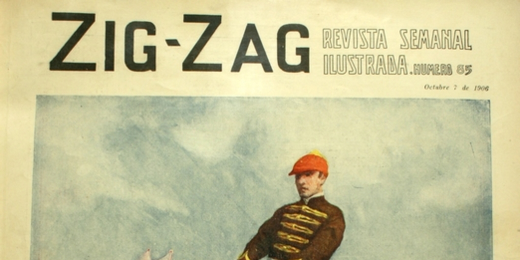Cuadro: jinete a caballo: cuadro reproducido para la portada de Zig-Zag