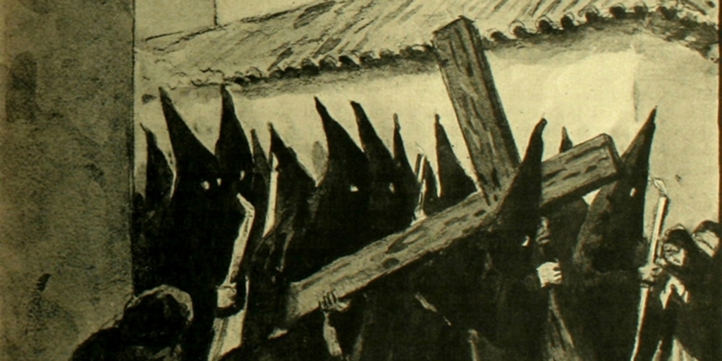 Ilustración para "A la sombra de la horca", de Joaquín Díaz Garcés, 1913