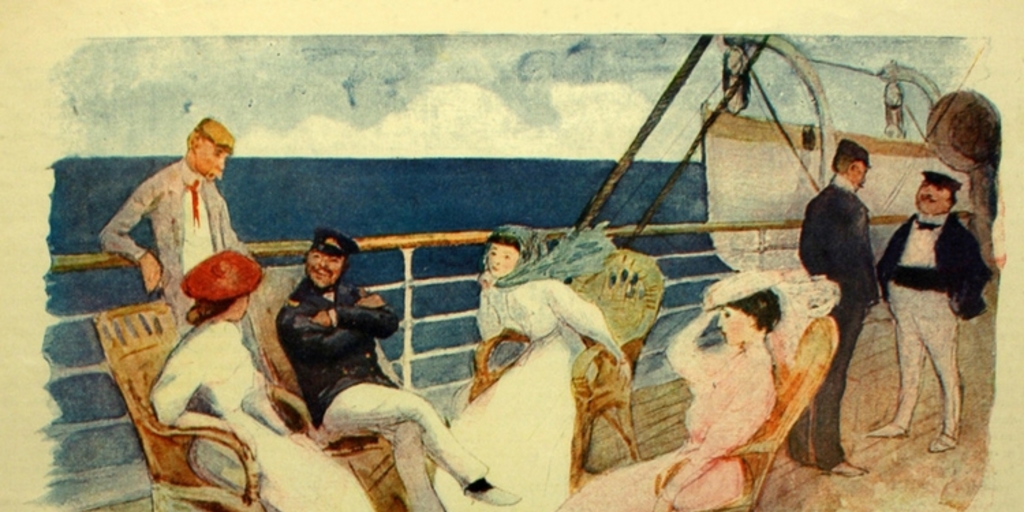 Ilustración para "El naufragio del Albatros", 1906