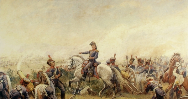Los Artilleros de Borgoño en la Batalla de Maipú