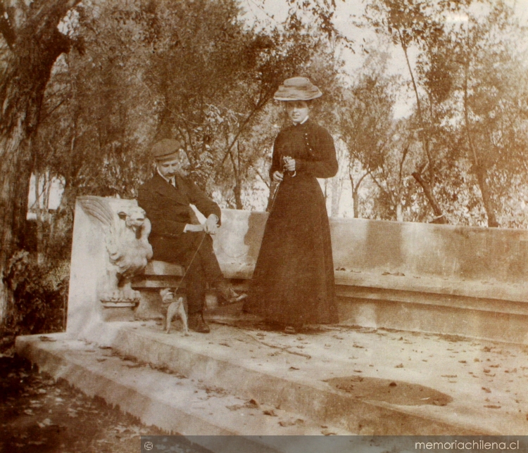 Pedro Subercaseaux y su esposa, Elvira Lyon, 1908