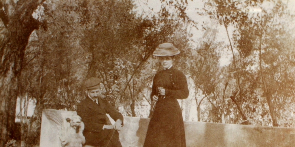 Pedro Subercaseaux y su esposa, Elvira Lyon, 1908