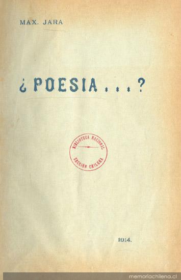 ¿Poesias...?