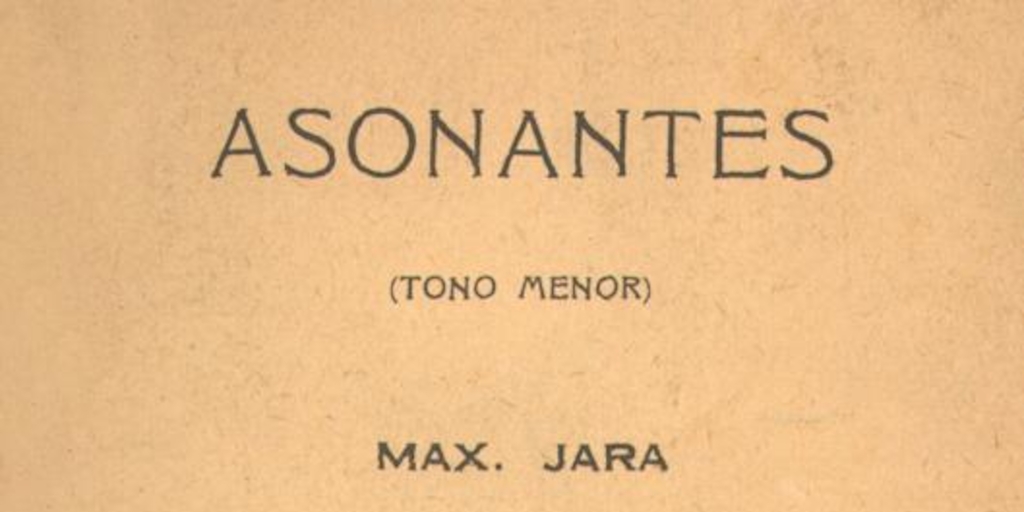 Asonantes : (tono menor)