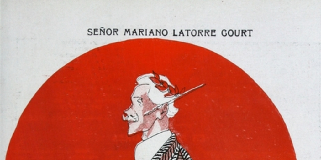 Caricatura de Mariano Latorre, 1912