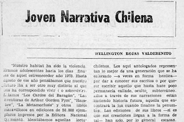 Joven narrativa chilena