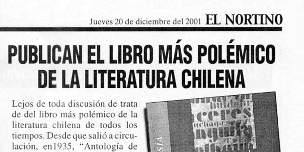 Publican el libro más polémico de la literatura chilena