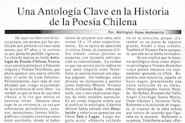 Una antología clave en la historia de la poesía chilena