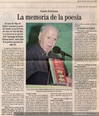 La memoria de la poesía