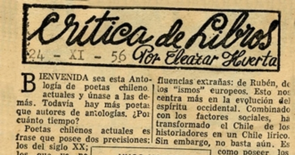 Crítica de libros: Antología de medio siglo