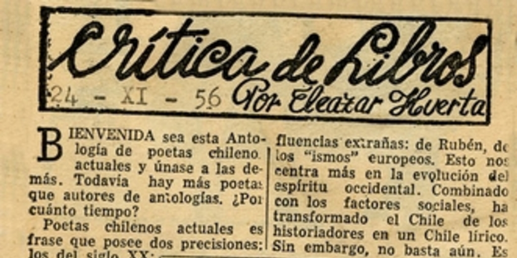 Crítica de libros: Antología de medio siglo