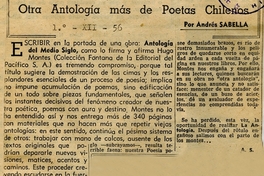 Otra antología más de poetas chilenos