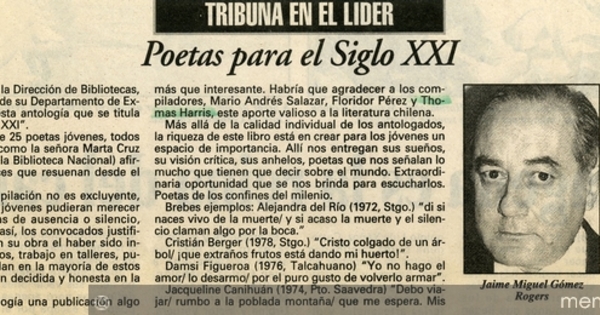 Poetas para el siglo XXI