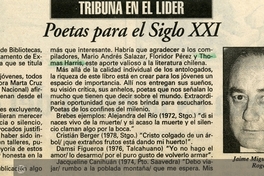 Poetas para el siglo XXI