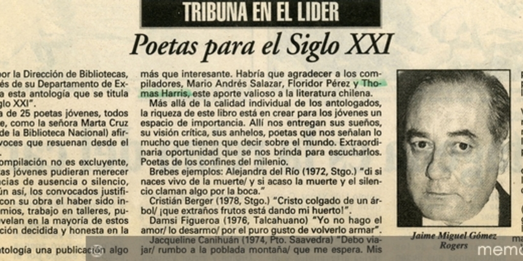Poetas para el siglo XXI