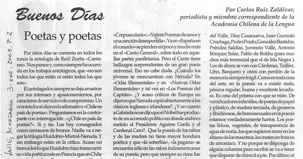 Poetas y poetas