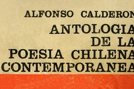 Antología de la poesía chilena contemporánea