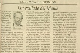 Un exiliado del Maule