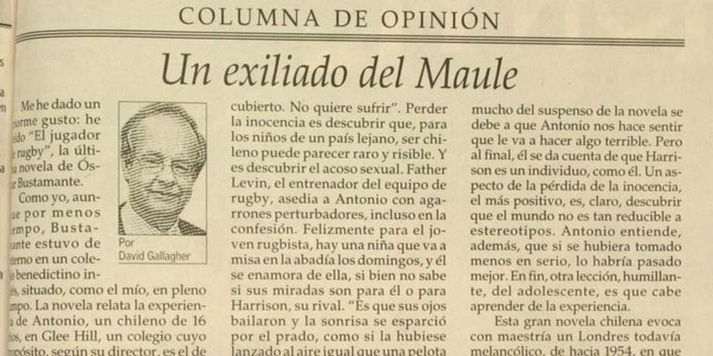 Un exiliado del Maule