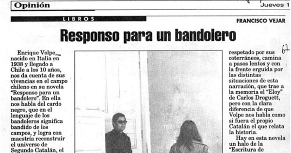 Responso para un bandolero