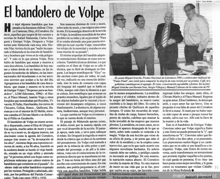 El bandolero de Volpe