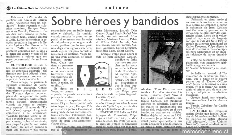 Sobre héroes y bandidos