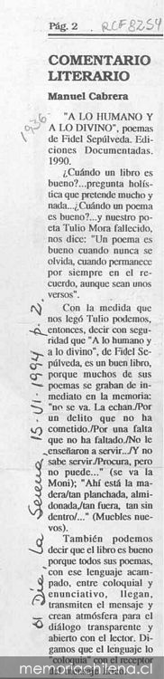 Comentario literario