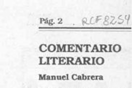 Comentario literario