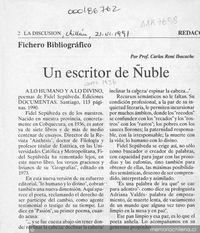 Un escritor de Ñuble