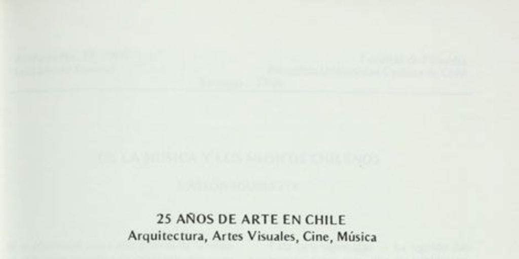 25 años de arte en Chile