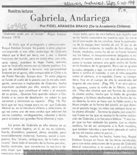 Gabriela, andariega